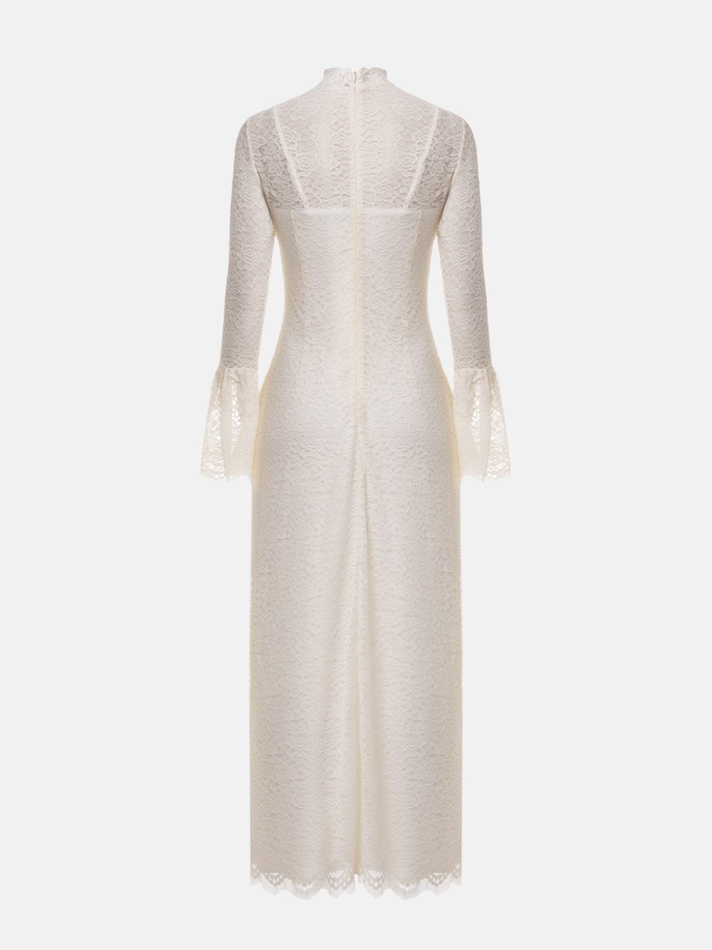 Lace High Waist Turtleneck Photoshooting Pregnancy Maxi Dress